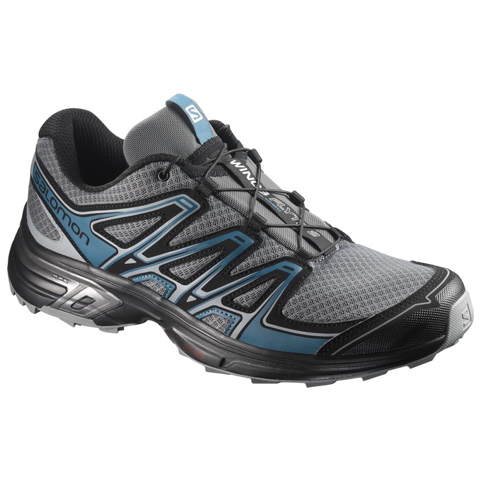 SALOMON WINGS FLYTE 2 Philippines - Men's Trail Running Shoes - Silver/Black | 653082-LPK